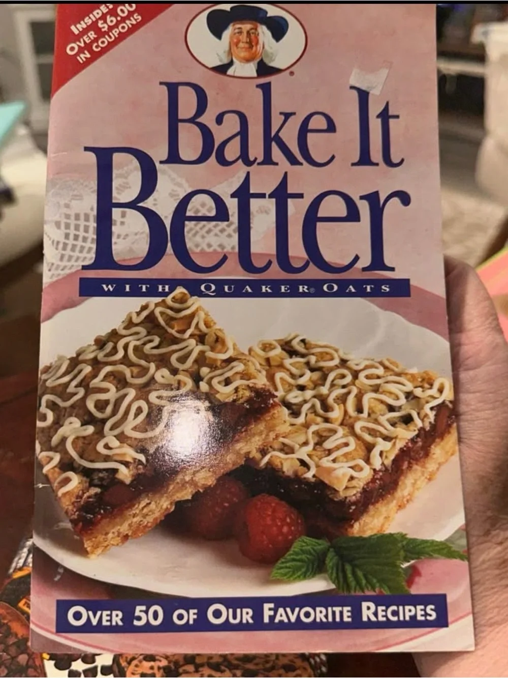 Bake It Better Cookbook with Quaker Oats - Pink Cover